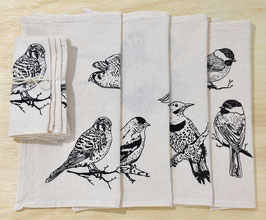 Bird napkins B, set of 4