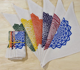pattern napkins, set of 6