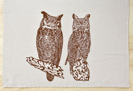 Great Horned Owl kitchen towel
