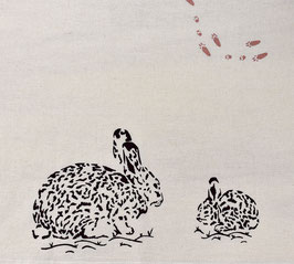 Cottontail Rabbit kitchen towel