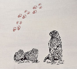 Yellow-Bellied Marmot kitchen towel