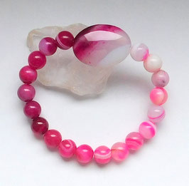 Armband pink Bandachat 8mm