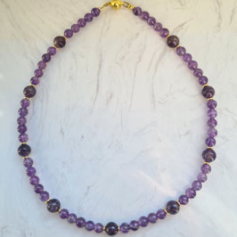 Kette aus Amethyst