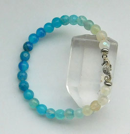 Armband Seepferdchen blauer Farbverlauf