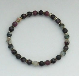 Armband Eudialyt mit Strass