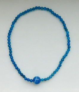 Royalblaue Achatkette
