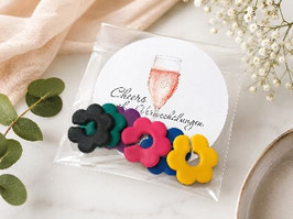 Glasmarkierer Blumenmix (für den Glasrand)