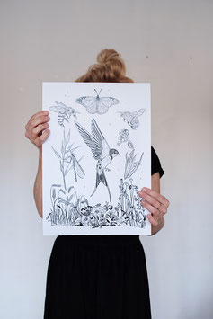 Wild Meadow - Nature Edition A3 Print 300g