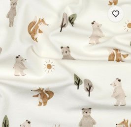 Tiere im Wald - elfenbein