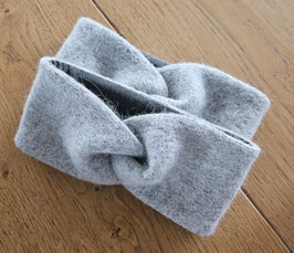 Alpaka-Merino-Stirnband mit Knoten