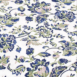 Blumen Allover blau-color