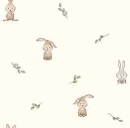 Baumwoll-Jersey "Kleiner Hase"