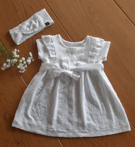 Kurzarm-Kleid mit Rüschen