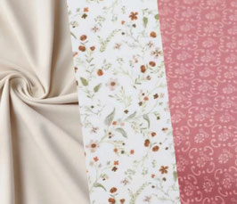 beige/Blumenranken zart/mauve