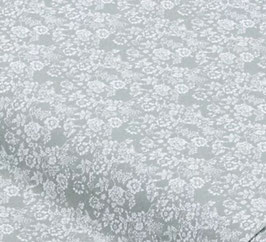 Blümchen grau/weiß