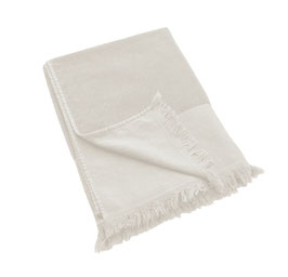 MALTE WASHED HAMAM STRANDTUCH, beige