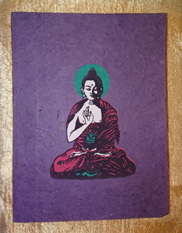 Bloc note bouddha violet