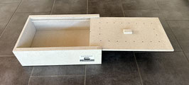 Feuerhemmende Akkuladebox mit Schiebedeckel Grösse Laptop (Design rechtlich geschützt)
