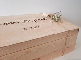 Personalisierte Erinnerungsbox Hochzeit