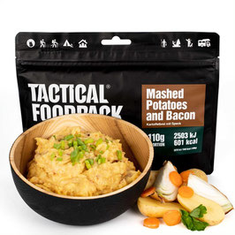 1+1 gratis Tactical Foodpack Mashed Potatoes and Bacon 110g