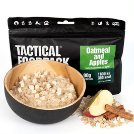 1+1 gratis Tactical Foodpack Oatmeal and Apples 90g