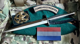 Fairbairn-Sykes commando dolk met chromen handvat inclusief gegraveerd KCT logo