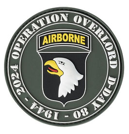 Patch 3D PVC D-Day 80 1944 - 2024 101st Airborne