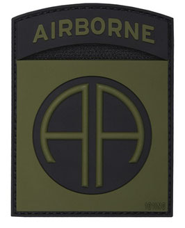 82nd Airborne patch 3D - groen