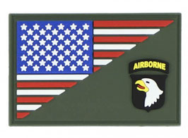 Embleem 3D PVC 101st Airborne halve vlag