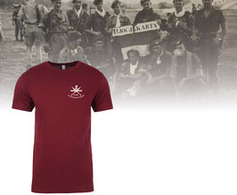 Korps Commandotroepen T-shirt Maroon bedrukt met wit Korps logo (speciale uitgave beperkt beschikbaar)