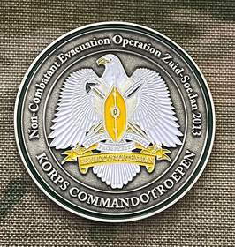 Korps Commandotroepen coin - Evacuatiemissie Zuid-Soedan