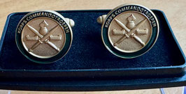 Korps Commandotroepen manchetknopen (per set) met groene rand