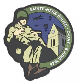 Embleem 3D PVC Paratrooper St Mere Eglise