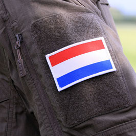 NLD patch van fijn geweven stof met velcro achterzijde