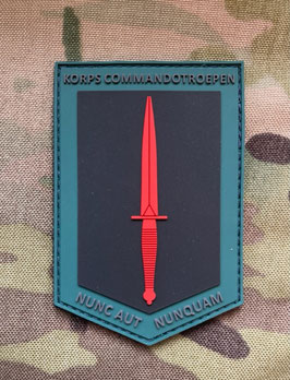 Korps Commandotroepen Nunc aut nunquam PVC patch 2D