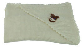 Baby-Decken bestickt mit Tiermotiven /  Blanket with embroidered animal motifs