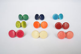 Tagua-Ohrringe "Toclari" apfelgrün/ Tagua earrings "Toclari" apple green