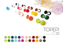 Tagua-Ohrringe "Topepi" dunkelgrün/ Tagua earrings "Topepi" dark green