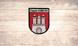 Patch Stadtwappen Fregatte Hamburg