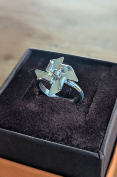 Anello girandola in argento