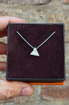 Collana in argento con aeroplanino