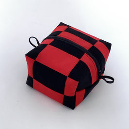 Box Pouch Red & Black