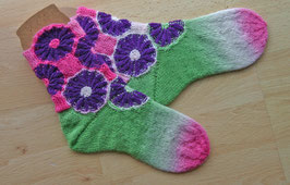 Socken Blumen Grösse 34 – 36