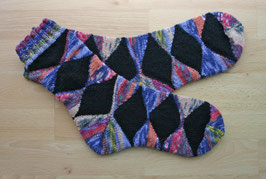 Socken  "Hundertwasser Rhomben" Grösse 45 – 47