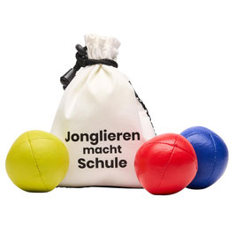 Jonglierbälle für Schulen 3er Set im Beutel