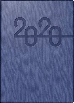 Mentor 14,5x20,6cm Kunstleder-Einband Prestige Blau Modell 26023 - Rido Buchkalender 2023