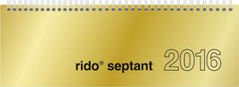 septant 30,5x10,5cm Glanzkarton-Einband Gold Modell 36121 - Rido Querterminer 2023