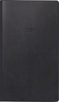 Modell 758 8,7x15,3cm Kunststoff-Einband Schwarz - Brunnen Taschenkalender 2023