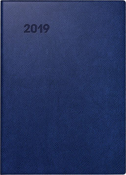 Modell 734 10x14cm Kunststoff-Einband Blau - Brunnen Taschenkalender 2023