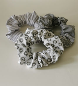 Graustufen Scrunchies